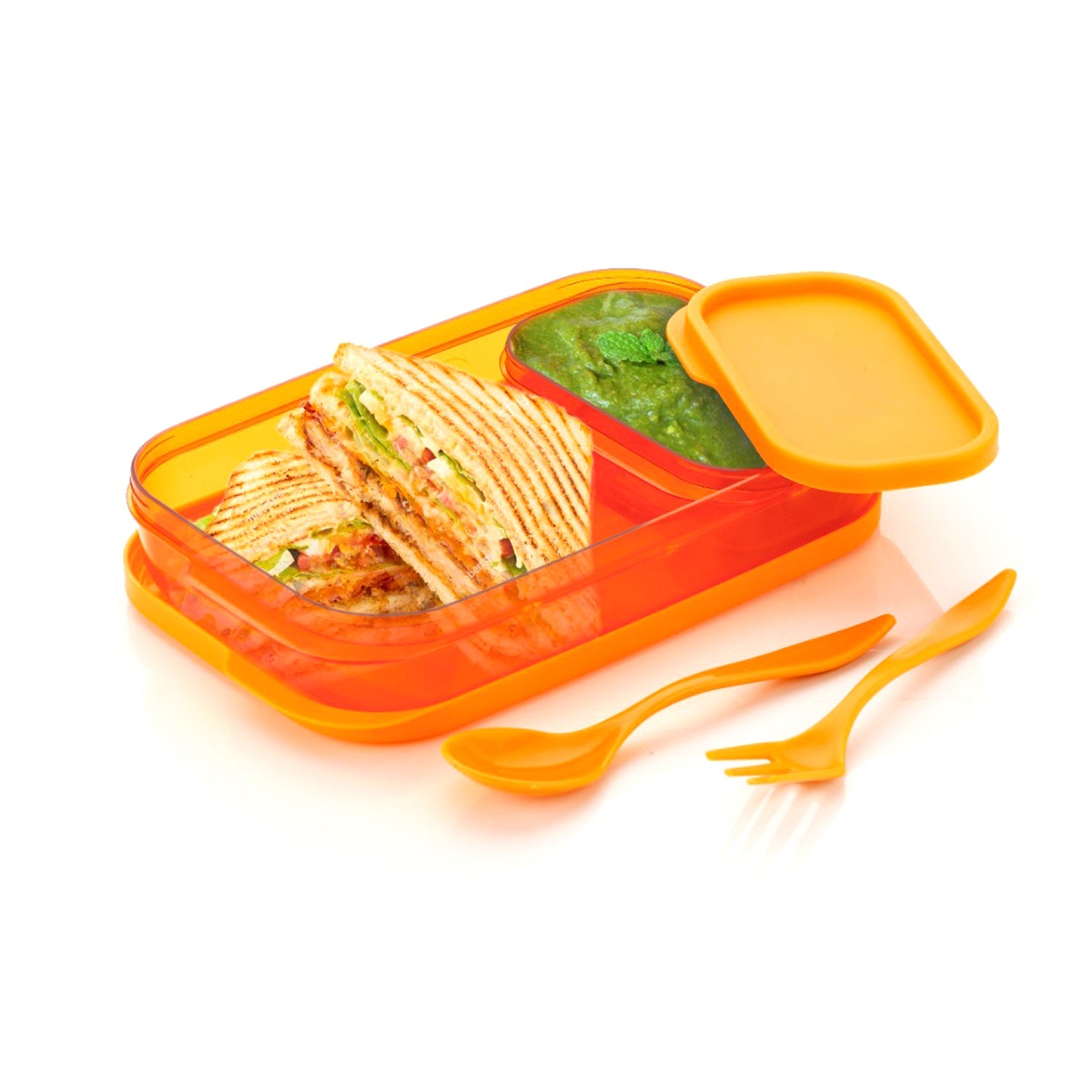 2044 Premium Lunch Box for kids for school and picnic. Containers with Spoon and fork. DeoDap 2044 Premium Lunch Box for kids for school and picnic. Containers with Spoon and fork. DeoDap